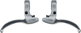 Tektro CL332RS 3-Finger Alloy Linear Pull Brake Lever Set Silver