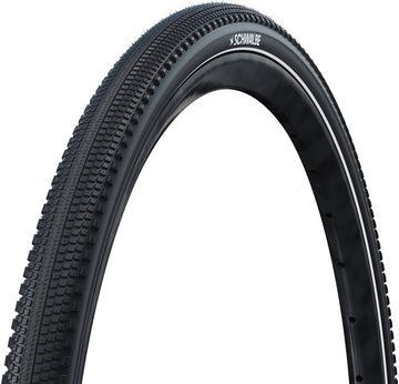 Schwalbe G-One Comp Plus Tire - 700 x 50 Clincher Wire BLK/Reflex Active PunctureGuard Green E-25