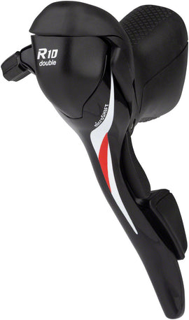 microSHIFT R10 Left Drop Bar Shift Lever - Double Shimano Compatible Black