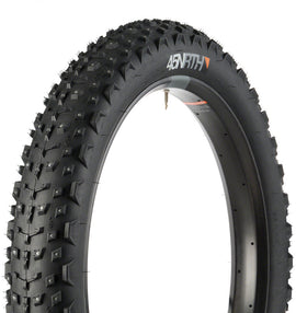 45NRTH Dillinger 4 Tire - 26 x 4 Tubeless Folding BLK 60tpi 240 Carbide Steel Studs