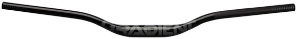Full Speed Ahead Gradient Alloy Riser Handlebar - Aluminum 35mm Clamp 25mm Rise 800mm BLK B2
