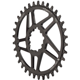 Wolf Tooth Elliptical Direct Mount Chainring - 34t SRAM 3-Bolt DM Drop-Stop ST For SRAM Boost Cranks Requires HG+ Chain BLK