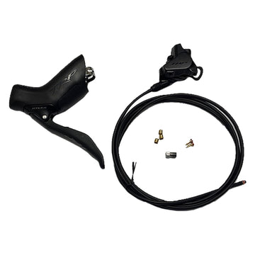 TRP Hylex Disc Brake Lever - Left Hydraulic 2-Piston 1900mm Hose Flat Mount BLK
