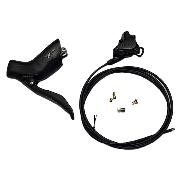 TRP Hylex Disc Brake Lever - Left Hydraulic 2-Piston 1900mm Hose Flat Mount BLK