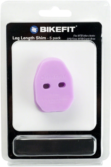 BikeFit Leg Length Shims - MTB/SPD/Time/Crank Bros Compatible 2-Hole 3mm 5-Pack