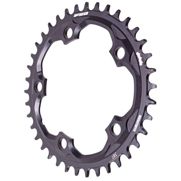 Full Speed Ahead Super Road Megatooth Chainring - 38t 110mm BCD 5-Bolt Aluminum For 1x11-Speed BLK