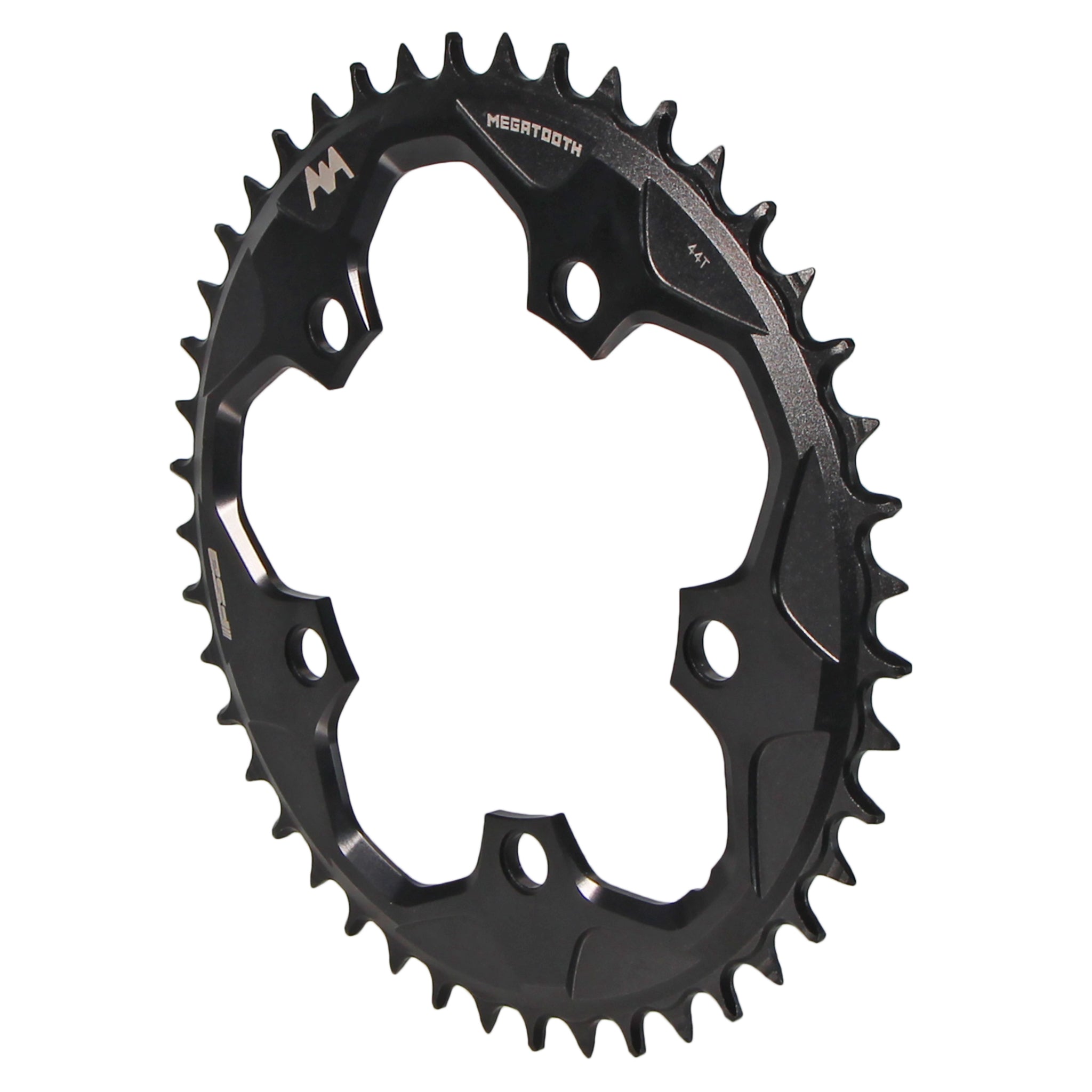 Full Speed Ahead Super Road Megatooth Chainring - 44t 110mm BCD 5-Bolt Aluminum For 1x11-Speed BLK