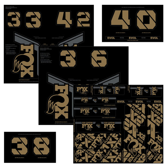 FOX Fork and Shock Decal Kit - Kash