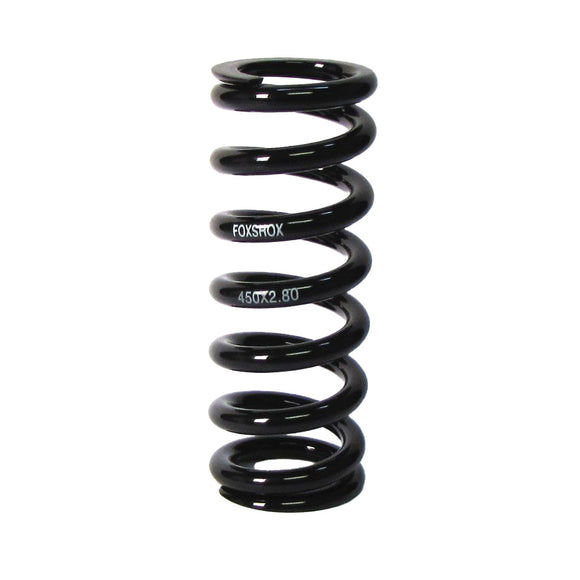 FOX Steel Rear Shock Coil Spring - 350 lb. x 3.25" Spring Travel 6.689 TLG Total Spring Length BLK