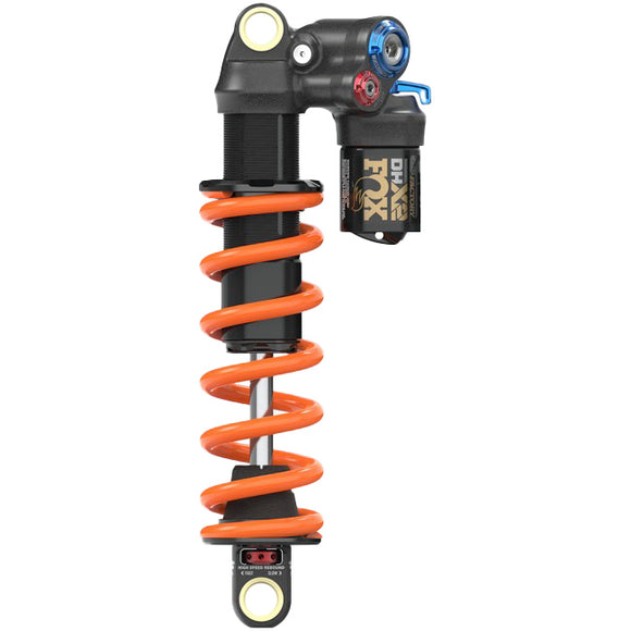 FOX DHX2 Factory Rear Shock - Standard 8.5 x 2.5" 2-Position Lever Hard Chromoly Damper Shaft