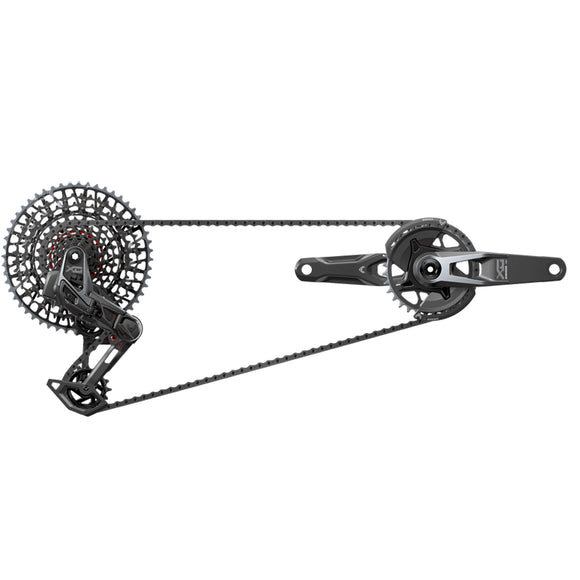 SRAM X0 T-Type Eagle Transmission Groupset - 165mm Crank 32t Chainring AXS POD Controller 10-52t Cassette Rear Derailleur Chain V2