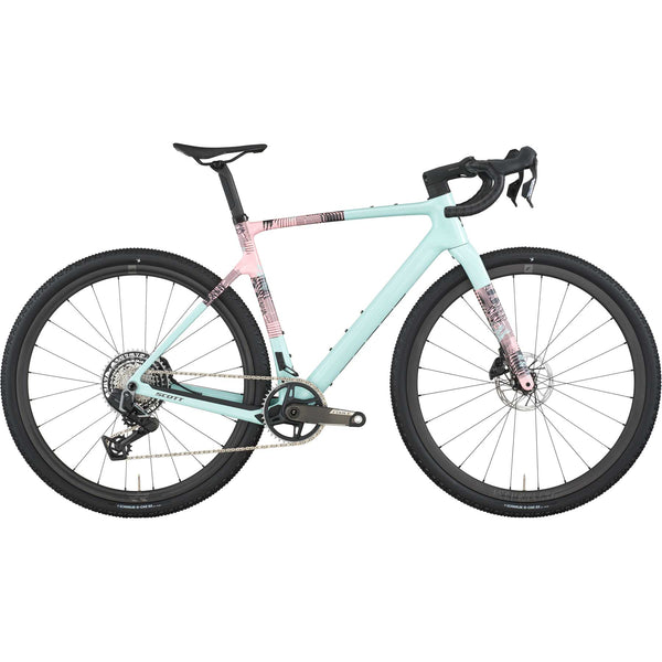 Scott Addict Gravel 10 in Gelato Blue and Gelato Pink