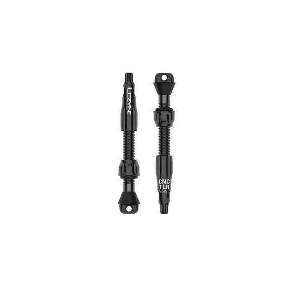 Lezyne CNC TLR Tubeless Valve Pro 44mm Black Pair