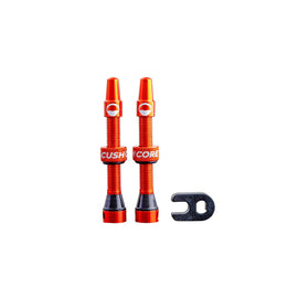 CushCore Tubeless Presta Valve Set - 44mm Orange