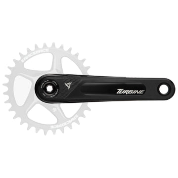 RaceFace Turbine Crankset - 160mm Direct Mount 143mm Spindle CINCH Interface 7050 Aluminum BLK