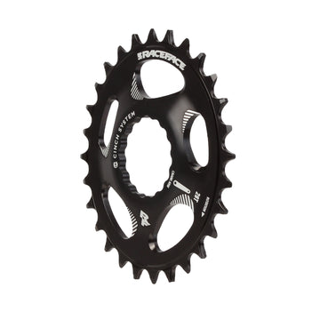 RaceFace Narrow Wide Oval Chainring: Direct Mount CINCH 28t Black