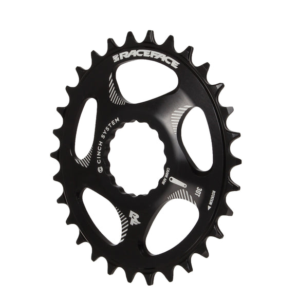 RaceFace Narrow Wide Oval Chainring: Direct Mount CINCH 30t Black