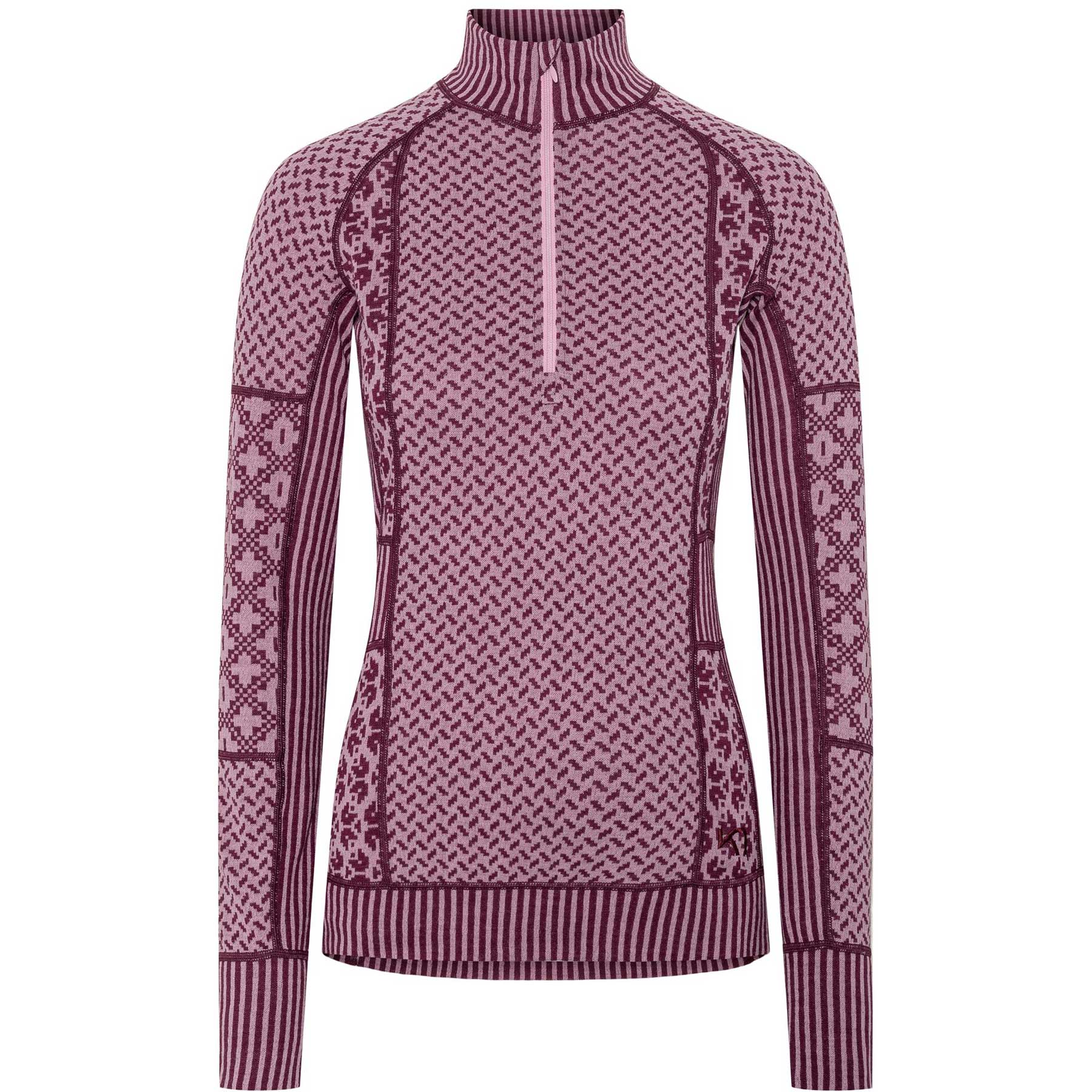 Kari Traa Smekker Half Zip Base Layer - 100% Merino Wool | Boulder
