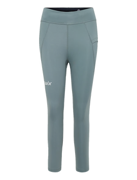 Swix Pace High Waist Cropped Tights Women Dark Fog
