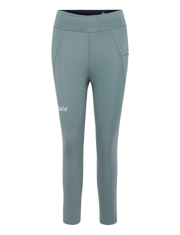 Swix Pace High Waist Cropped Tights Women Dark Fog