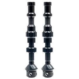Stan's Tubeless Exo-Core Valve Stems - Alloy Regular Black Pair