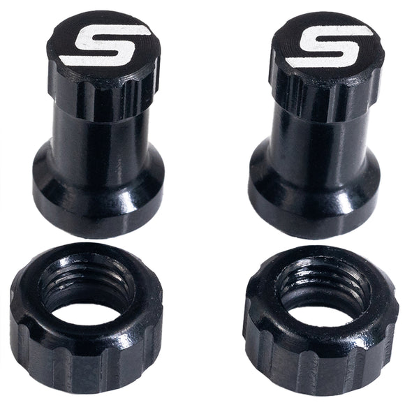 Stan's Tubeless Valve Stem Cap Color Kit - Black Pair