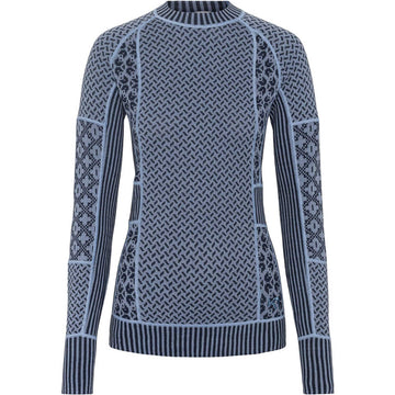 Buy pastel-light-blue-blue Kari Traa Smekker Long Sleeve Baselayer - 100% Merino Wool
