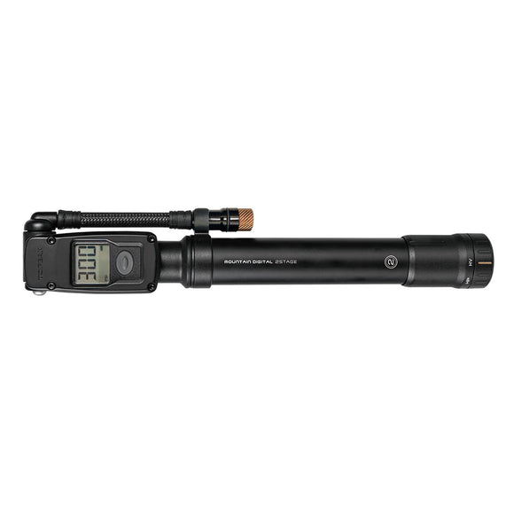 Topeak Mountain Digital Shock/Tire Mini Pump - 2Stage 300psi Black
