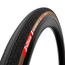 Vittoria Terreno T10 Hardpack Tire - 700 x 45 Tubeless Folding BLK/Brown Gravel Endurance Graphene G2.0