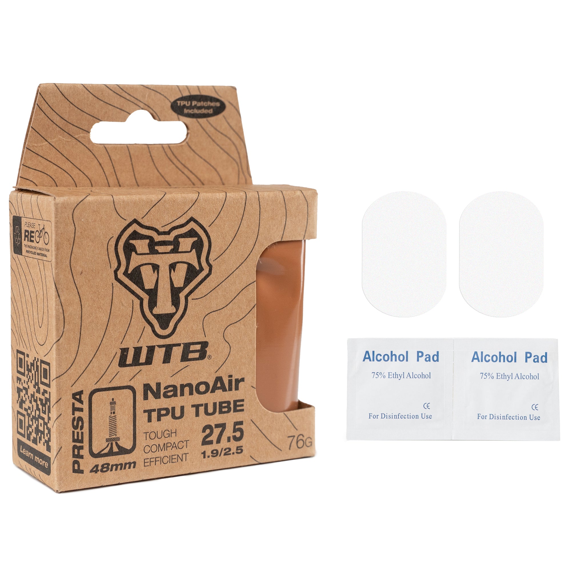 WTB NanoAir TPU Tube 27.5 x 1.9-2.5" 48mm PV