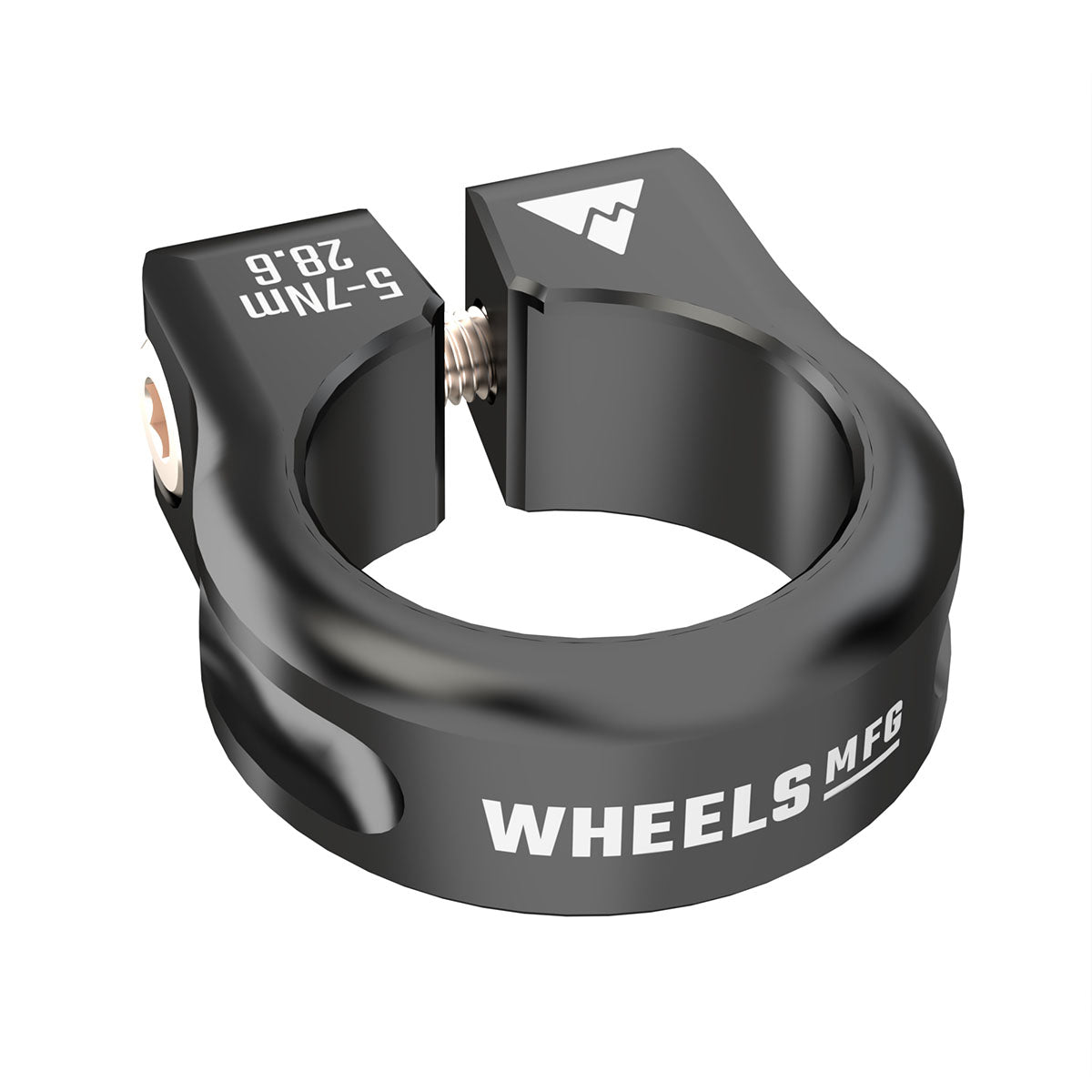 Wheels Mfg Bolt-On Seatpost Collar 28.6mm Black