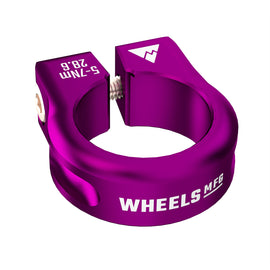 Wheels Mfg Bolt-On Seatpost Collar 28.6mm Purple