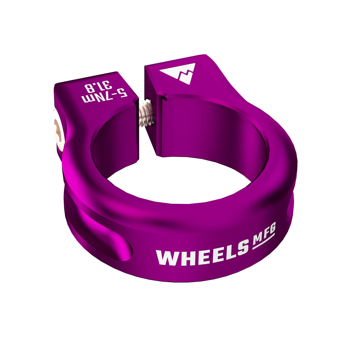 Wheels Mfg Bolt-On Seatpost Collar 31.8mm Purple