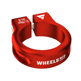 Wheels Manufacturing Seatpost Clamp - 34.9mm Bolt-On Red