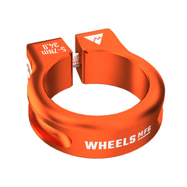 Wheels Manufacturing Seatpost Clamp - 34.9mm Bolt-On Orange