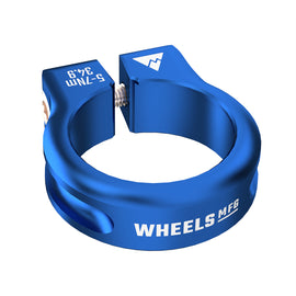 Wheels Manufacturing Seatpost Clamp - 34.9mm Bolt-On Blue