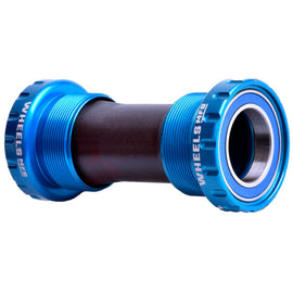 Wheels Manufacturing BSA Bottom Bracket - Shimano Hollowtech II Spindle ABEC 3 Teal