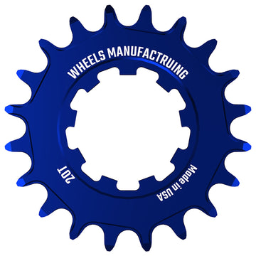 Wheels Manufacturing SOLO-SPEED Cog - 20t Fits SOLO-SPLINE SOLO-XD kits Blue