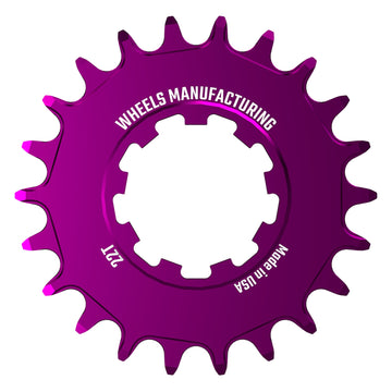 Wheels Manufacturing SOLO-SPEED Cog - 22t Fits SOLO-SPLINE SOLO-XD kits Purple