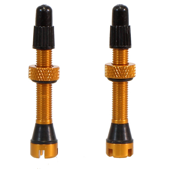 Industry Nine Tubeless Valves - 40mm Gold Pair
