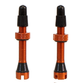 Industry Nine Tubeless Valves - 40mm Orange Pair