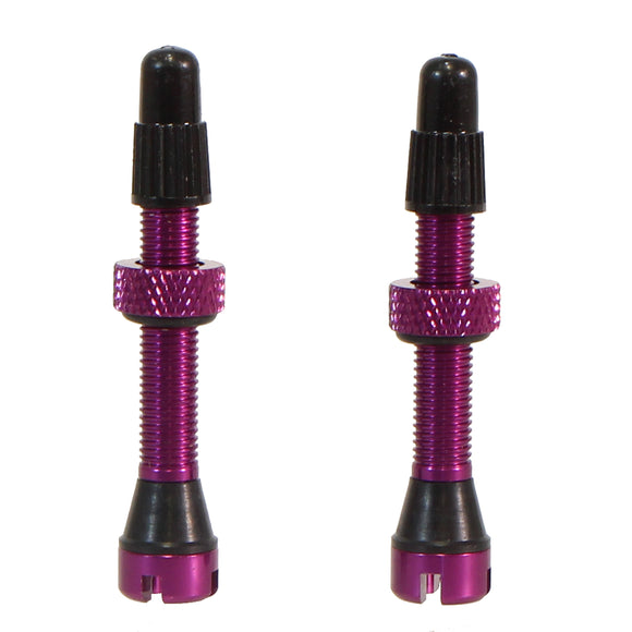 Industry Nine Tubeless Valves - 40mm Purple Pair