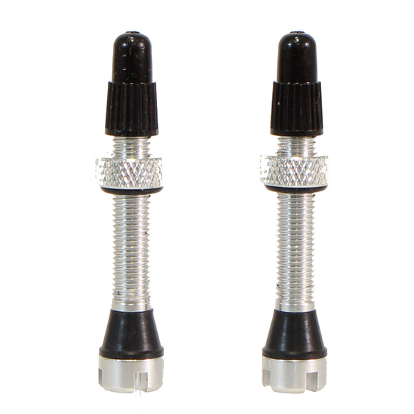 Industry Nine Tubeless Valves - 40mm Silver Pair
