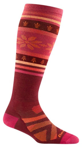 Buy burgundy Darn Tough Alpine Over the Calf OTC Lightweight Women