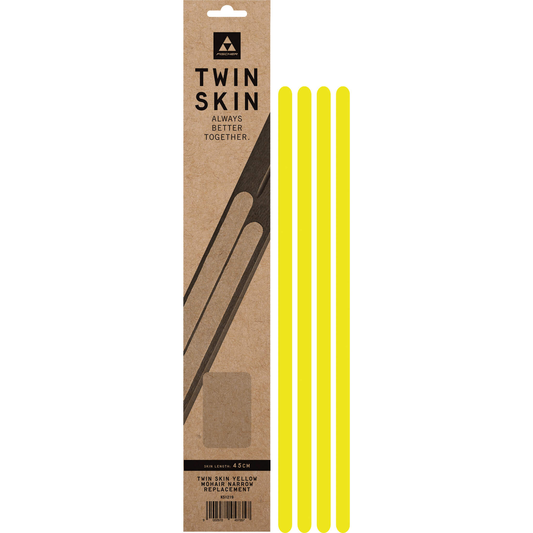 Fischer Twin Skin Replacement Yellow Narrow Skin