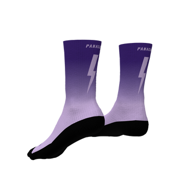 Panache Pro 6" Sock - Purple Bolts