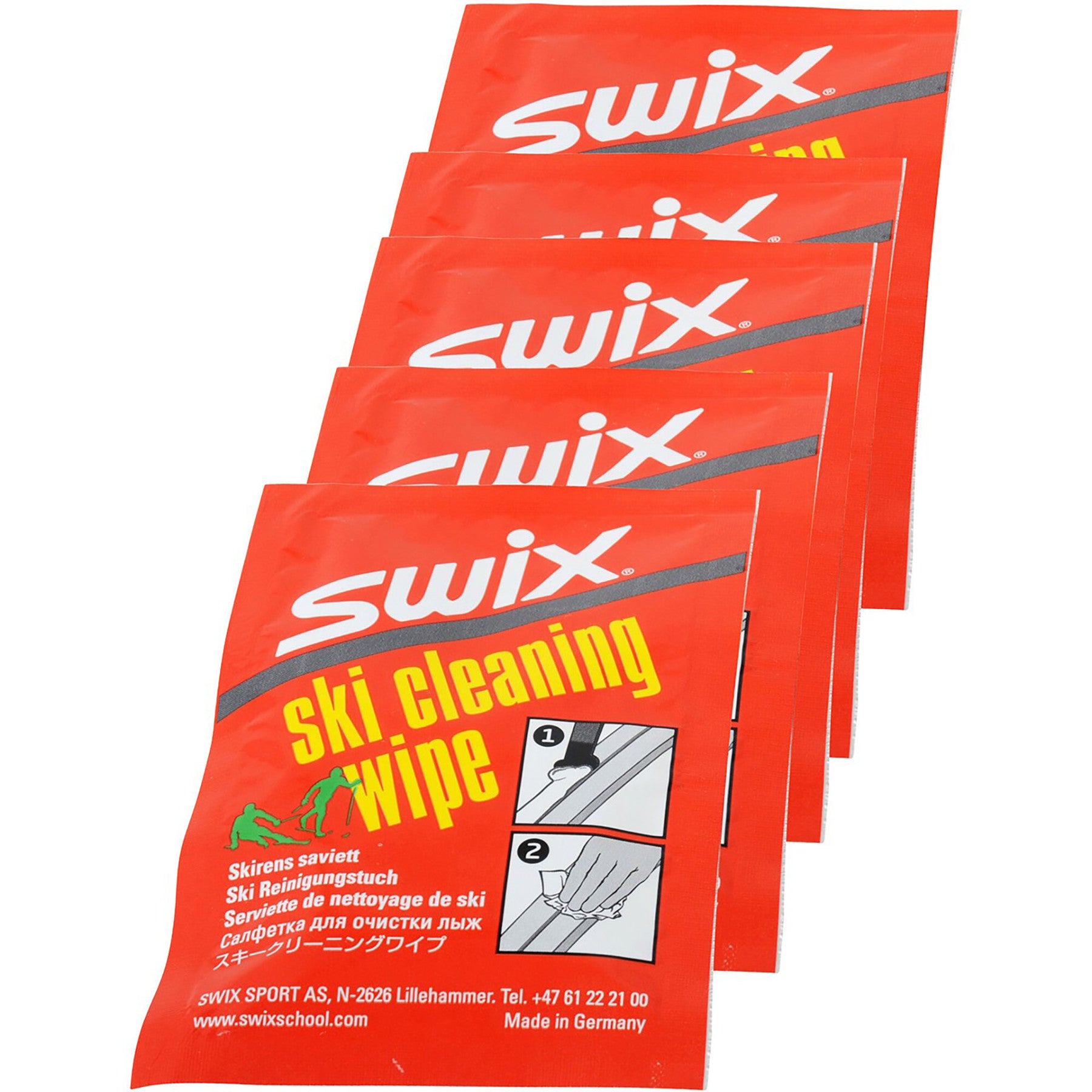 Swix Ski Cleaner Wipe 5pk