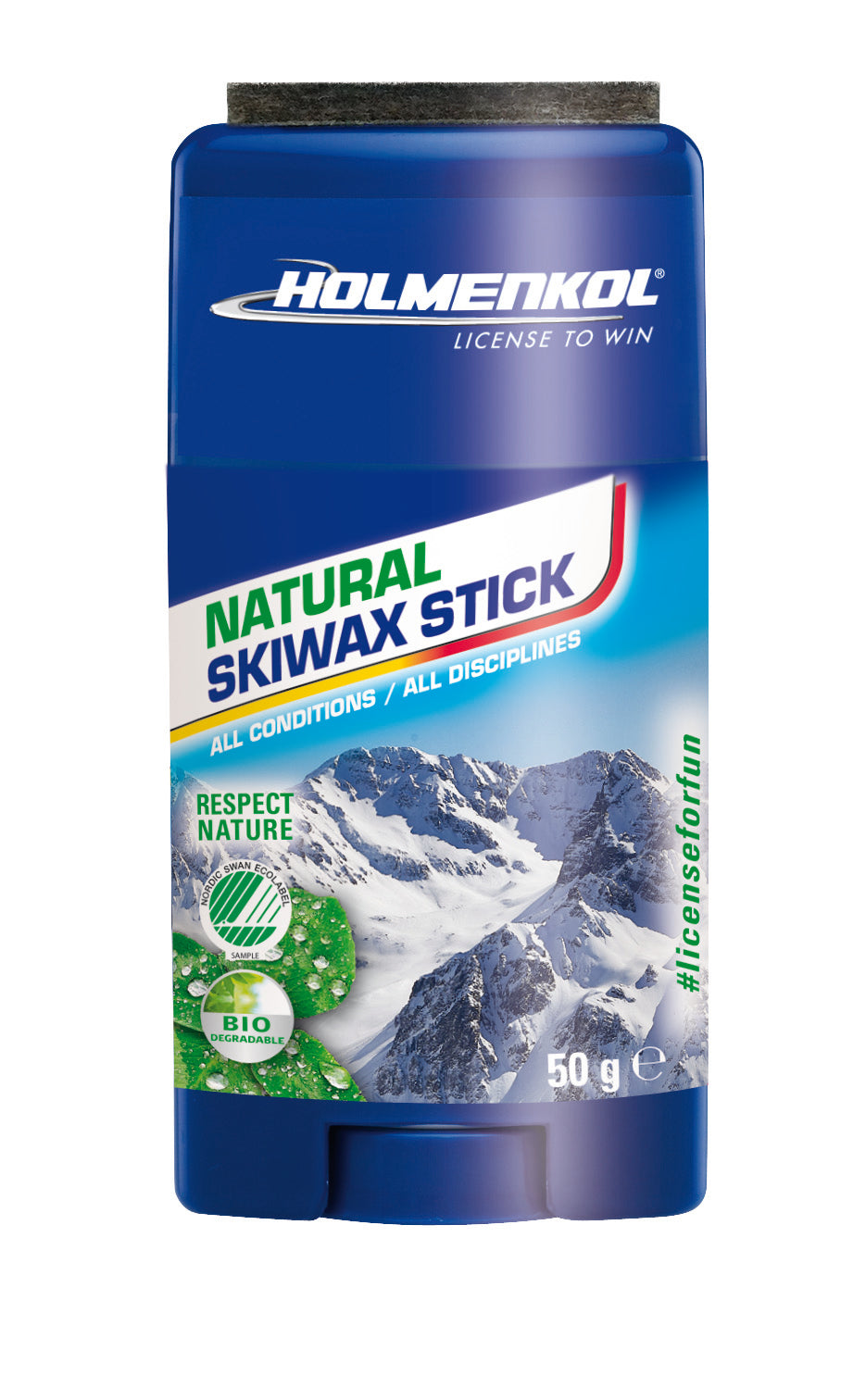 Holmenkol Natural Wax Stick Rub On (50g)